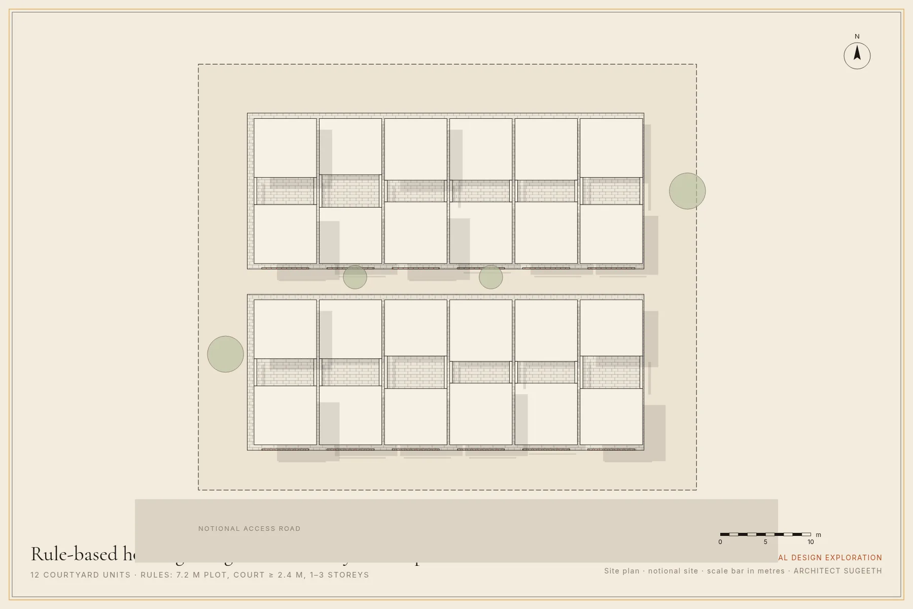 Site plan · Concept study · not built
