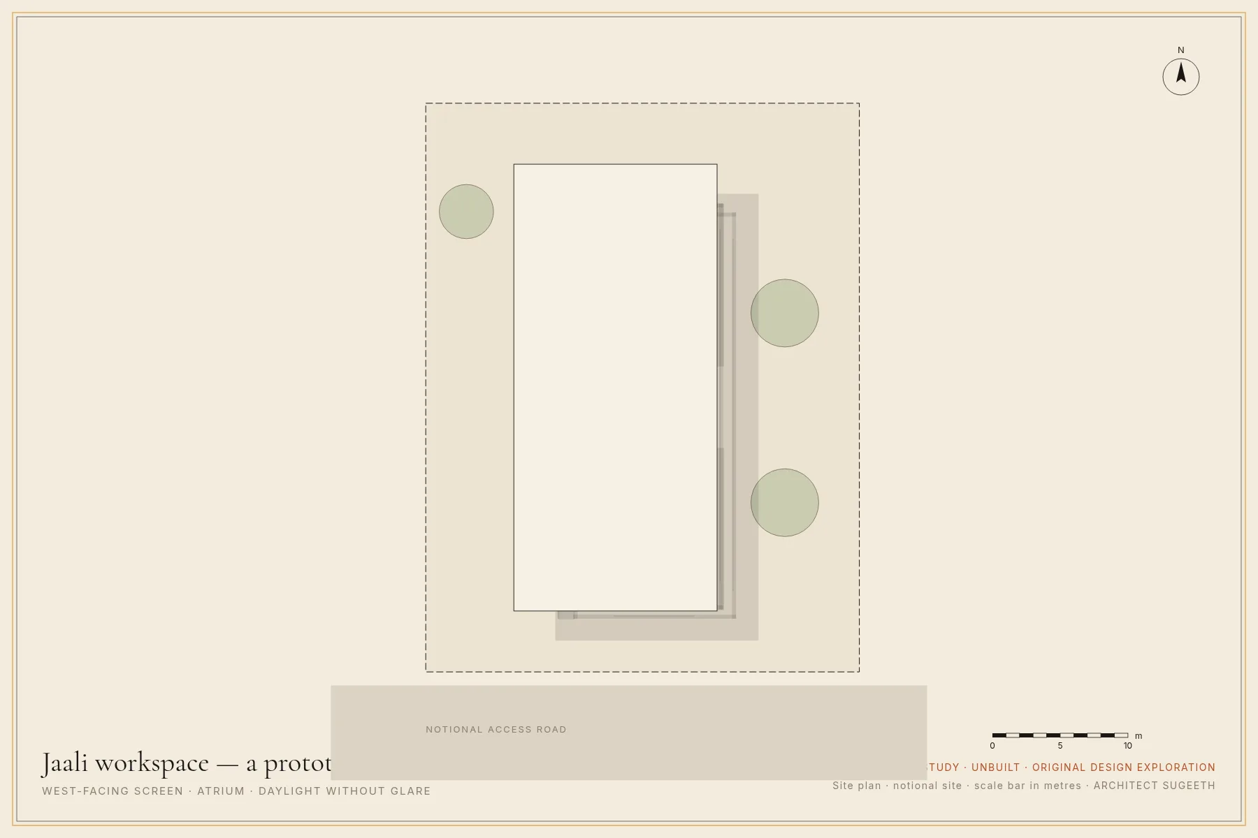Site plan · Concept study · not built