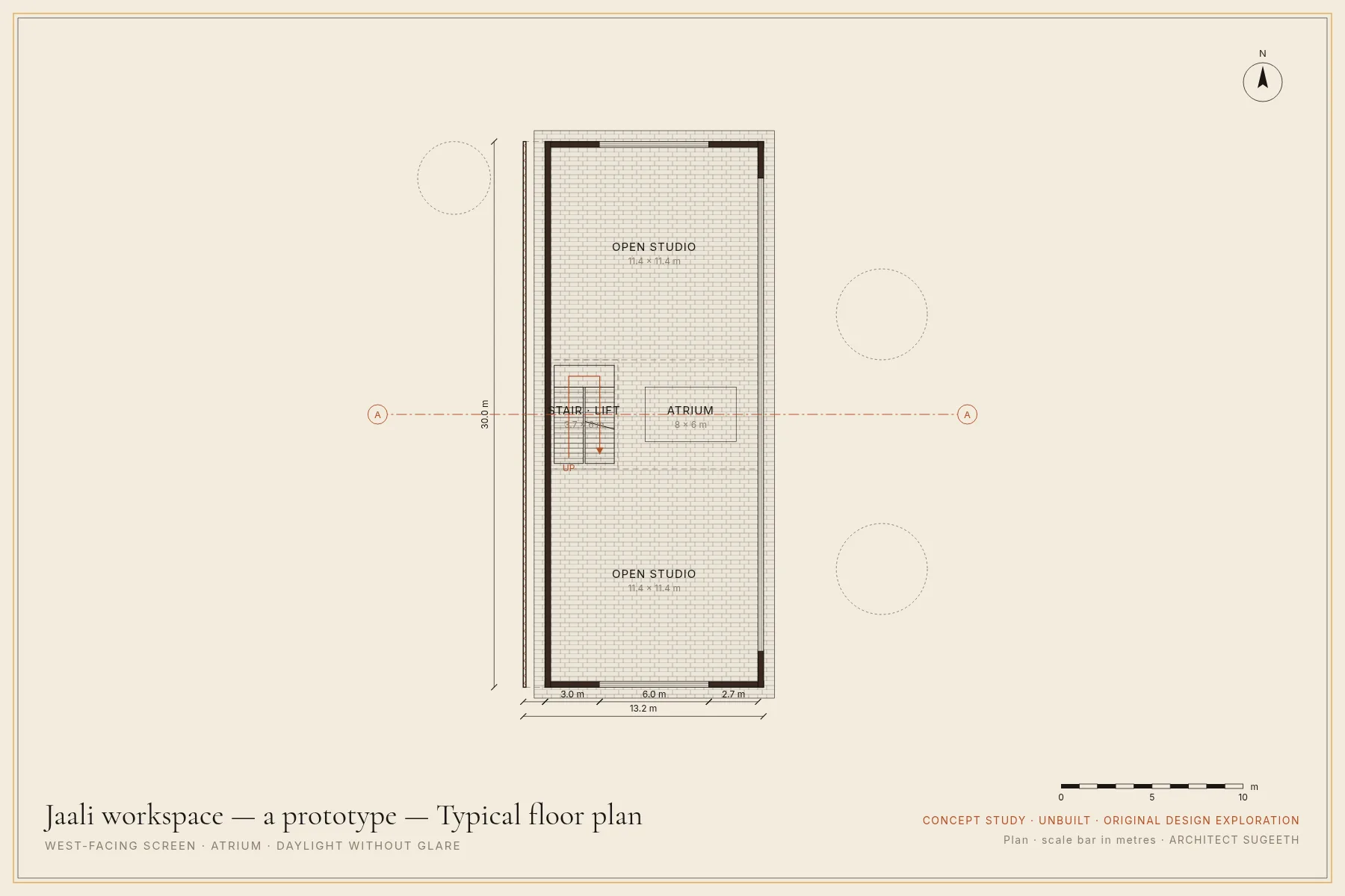 Typical floor plan · Concept study · not built