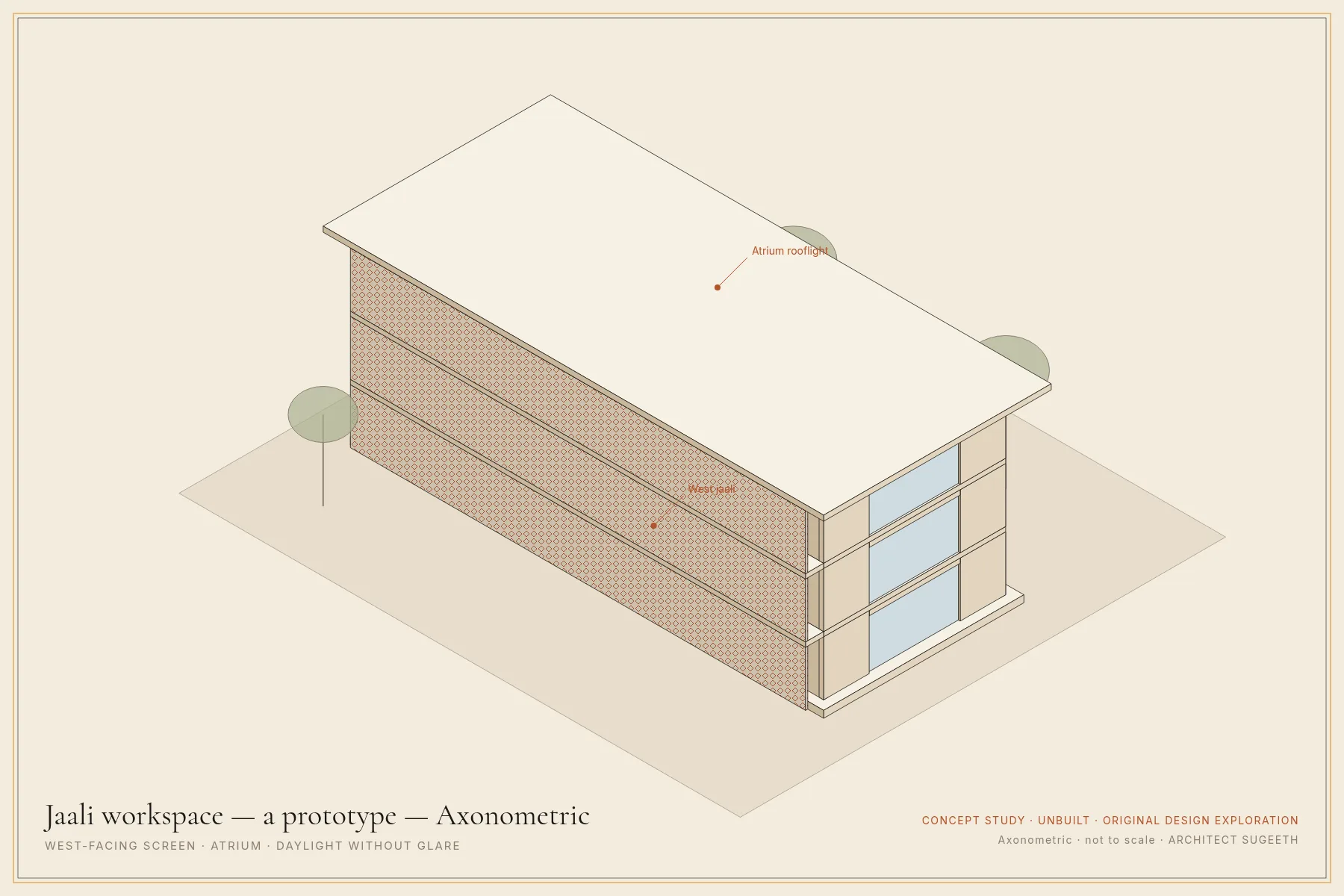 Axonometric · Concept study · not built